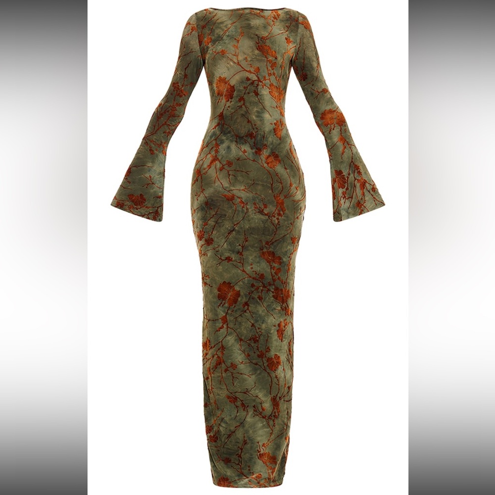 Floral long sleeve maxi dress - Picture 3 of 3
